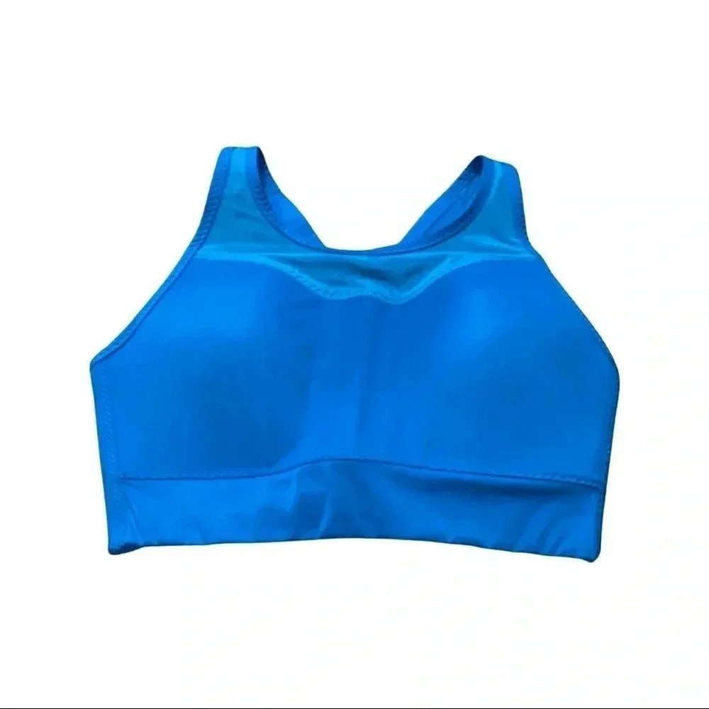 Athleta Turquoise Racer Back Sports Bra Size Small